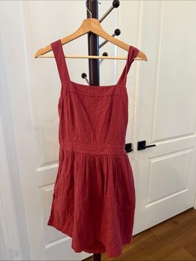 Madewell Red Sleeveless Sundress